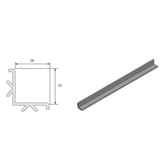 PODPORNI PROFIL ZA PRELIVNE REŠETKE