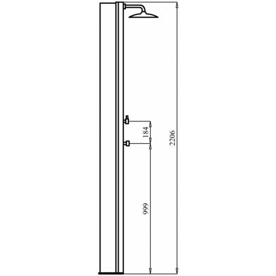 SOLARNI TUŠ SOLAR 40ltr -Prhe