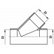 T-KOS 45°, PVC-U