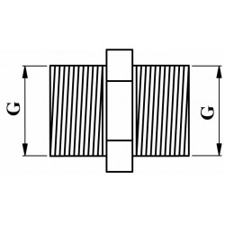 SPOJKA  PVC-U - ZUN.NAVOJ