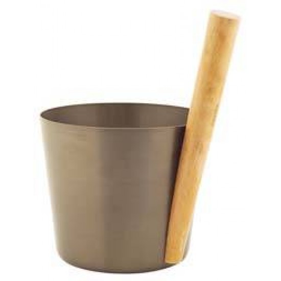 ŠKAFEK IN ZAJEMALKA TEMNA ALU POSODA - BAMBUS TERMIČNI-Čebri in zajemalke