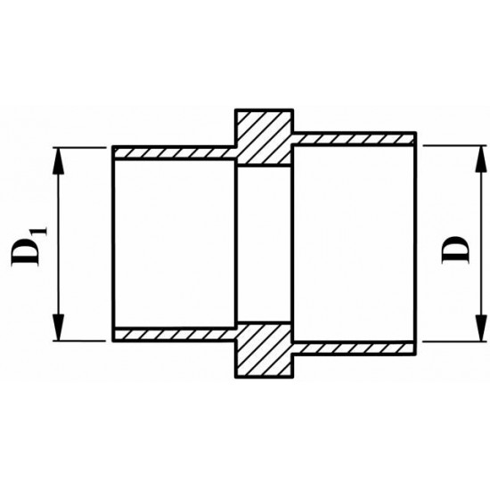 R KOS PVC-U, MM-INCH