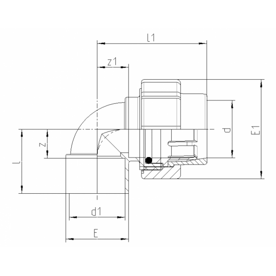 KOLENO 45° FLEX-LEP