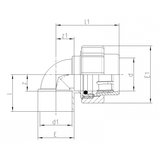 KOLENO 90° FLEX-LEP