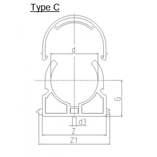 PP CEVNA OBJEMKA TYP C-Bazenska oprema