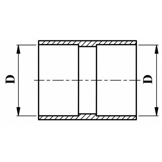 SPOJKA PVC-U, INCH-INCH