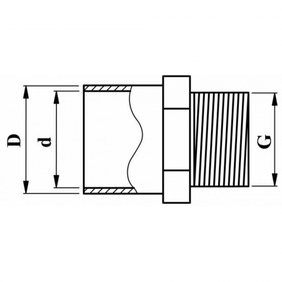 SPOJKA PVC-C, LEP-ZUN.NAVOJ