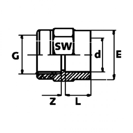 SPOJKA PVC-C, LEP-NOT.NAVOJ
