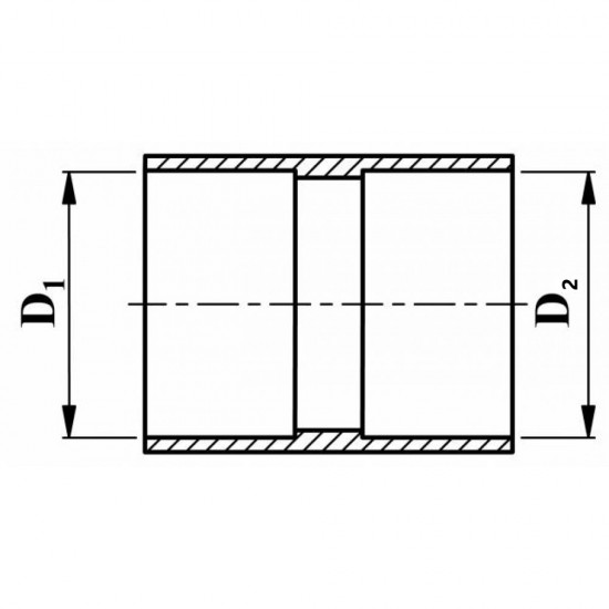 SPOJKA PVC-U MM-INCH
