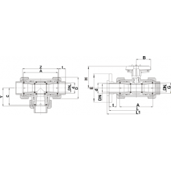 3-POTNI VENTIL T IN L