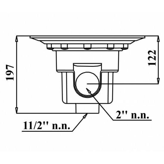 TALNI ODTOK ZA BETONSKE BAZENE, VELIKI
