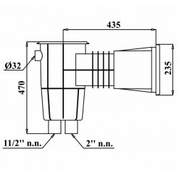 VELIKI SKIMER ZA BETONSKE BAZENE
