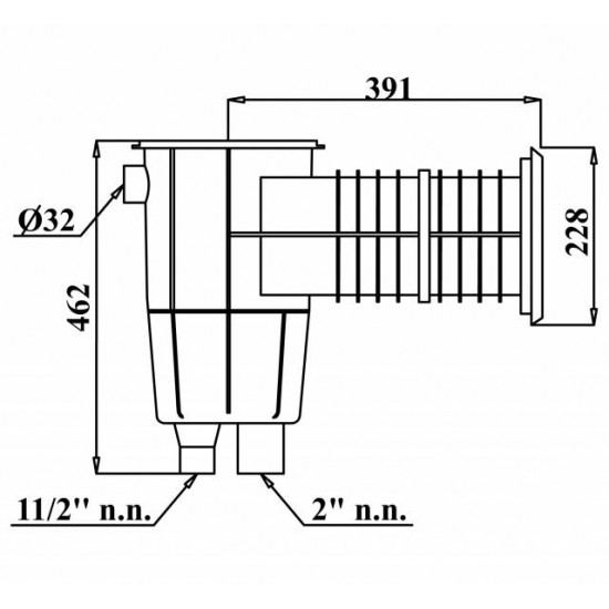 MALI SKIMER ZA LINER BAZENE - S PODALJŠANIM VRATOM