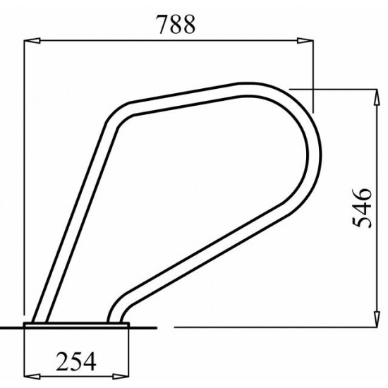 INOX DRŽALO ZA VHOD V BAZEN SPA AISI316-Lestve in ročaji